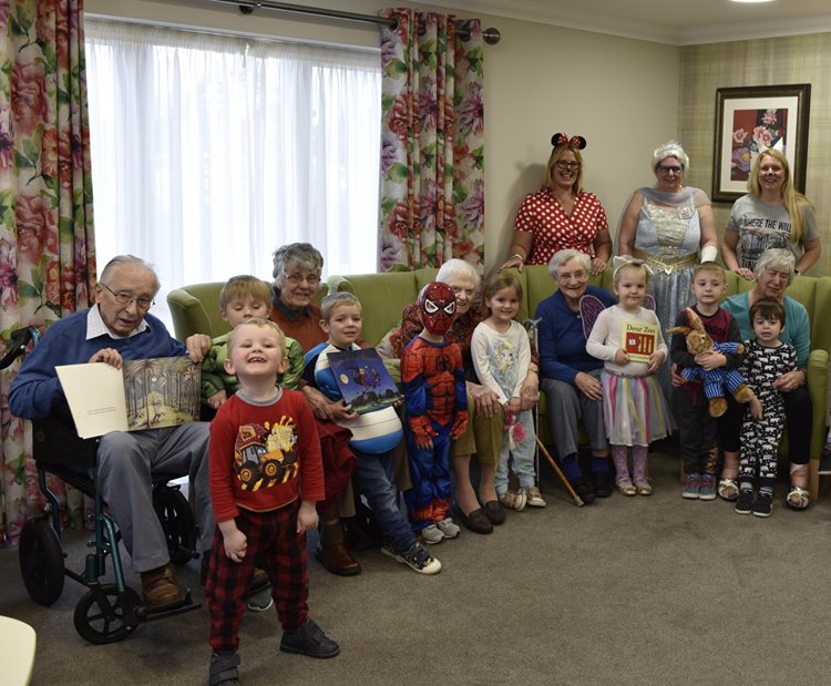 Youngsters and Chandler Court residents are on the same page for World Book Day